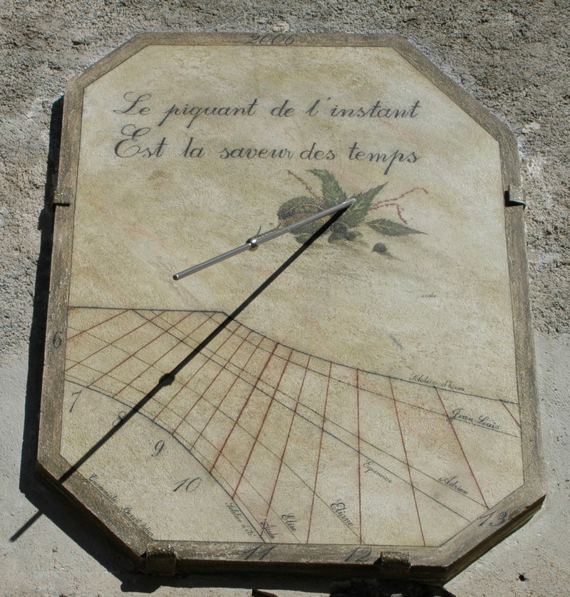 Cadran solaire création Benoit Courniou-les-Grottes Hérault.